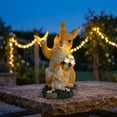thumbnail image 1 of Estatua de Conejo Solar Diseño Realista Adorno de Jardín Resina Figura Iluminada Animal Adecuada para Decoración de Hogar Terraza Balcón Entrada Amarillo, 1 of 8