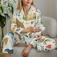 thumbnail image 6 of Fotbe Dogs Funny Pets Pattern Long Sleeve Pajama Set for Women,Sleepwear Set,2-piece Loungewear Set,Soft PJs Comfy Nightwear with Pockets -, 6 of 7