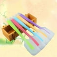 thumbnail image 5 of 5pcs Small Translucent Silicone Spatula Set - Heat Resistant Cake Scraper & Cooking Spatula, Flexible Design Perfect for Baking, Mixing, Scraping, Cooking & Kitchen Food Prep Needs, Multicolor, 5 of 5