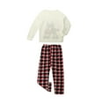 thumbnail image 6 of Nituyy Matching Family Pajamas Sets Christmas PJ's Holiday Christmas Deer Printed Sleepwear with Plaid Pants, 6 of 10