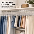 thumbnail image 4 of Cozymood Pants Hangers with Clips, Plastic Hangers, Clothes Hangers, 12 Pack, Clear, 14 inch, 4 of 8