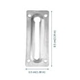 thumbnail image 3 of MasteelfCA 2 Pcs Door Chain Lock Stainless Steel Security Chain Guard Heavy Duty Door Latch, 3 of 7