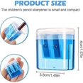 thumbnail image 2 of Pencil Sharpener, 4 Pack Pencil Sharpener with Plastic Container, 2 Hole Manual Colored Pencil Sharpener, Portable Kids Pencil Sharpener for Students, 2 of 5