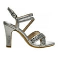 thumbnail image 2 of Badgley Mischka Big Girls Dress Heel Sandals, Silver, 12, 2 of 6