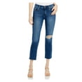 thumbnail image 1 of DL1961 Womens Mara Denim Raw Hem Straight Leg Jeans, 1 of 1