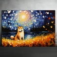thumbnail image 2 of Shiba Inu Dog Watercolor Starry Night Van Gogh Painting Kits, Painting Watercolor Canvas, Canvas Suitable for Room Decor Cafe Decor Or Gift for Friends, 2 of 4