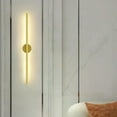thumbnail image 6 of Ozarke Modern Minimalist Round Wall Sconce LED Indoor Wall Mount Lighting Fixtures 35.5 inches - Warm 3000k / Hardwired / Black, 6 of 6
