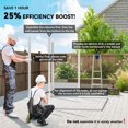 thumbnail image 3 of 9x6ft Galvanized Steel Garden Shed - Lockable Outdoor Storage for Patio, Lawn & Garden - White & Green - Spacious, Secure Storage Solution, 3 of 7