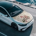 thumbnail image 6 of Pzuqiu Christmas Car Hood Cover Protector With Winter Owl Design - Universal Fit for Holiday Automotive Exterior Decoration, 6 of 9
