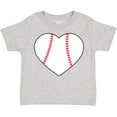 thumbnail image 3 of Inktastic Heart Shaped Baseball Boys or Girls Toddler T-Shirt, 3 of 5
