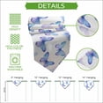 thumbnail image 5 of Blue Purple Butterfly Table Runner Linen Burlap Table Runner 72 Inches Long Watercolor Elegance Butterflies Dresser Scarves for Kitchen Island Coffee Dining Party Wedding Holiday Decor 14"x72", 5 of 8