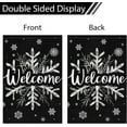 thumbnail image 6 of SM-XLHN Christmas Winter Welcome Garden Flag 12x18 Inch Double Sided Burlap, Snowflake Yard Flags for Holiday Xmas Yard Outdoor Decoration(ONLY FLAG), 6 of 6