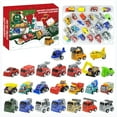 thumbnail image 2 of KOYPTL Christmas Countdown Advent Calendar-24 Day for Toddlers Kids 2 3 4 5 6 Years Old,Calendar Box Set with Pull-back Car Toys,Suitable for Boys Girls Christmas Birthday Gifts, 2 of 7
