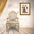 thumbnail image 3 of Fab Funky 26x32 Gold Ornate Wood Framed with Double Matting Museum Art Print Titled - Big Ben and Red Hot Air Balloons, 3 of 4