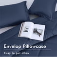 thumbnail image 4 of Notticasa 3-Piece Bedding Set,Solid Color Diamond Pattern,Soft Quilt Bedding Sets,For All Seasons,Includes 1 Comforter and 2 Pillow Shams,Navy,Queen, 4 of 8