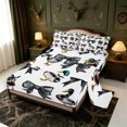 thumbnail image 2 of Manfei Aquatic Mallard Bird Bed Sheets,Vintage BowknotFull Size Sheets,4pcs,1 Flat Sheet,1 Fitted Sheet and 2 Pillowcases, 2 of 6
