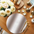 thumbnail image 2 of White Brown Round 13 Inch Placemats Set of 6, Modern Gradient Vertical Stripes Geometric HeatResistant Non Slip Place Mats for Dining Table, Wipeable Braided Kitchen Table Mats for Housewarming, 2 of 9