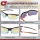 thumbnail image 5 of Gafas de montar para motocicleta Unique Bargains 1 Pc Anti-reflejo Tri-acetel Celulosa PC UV400 Gafas de sol para ciclismo Lente tono dorado Marco naranja negro, 5 of 6