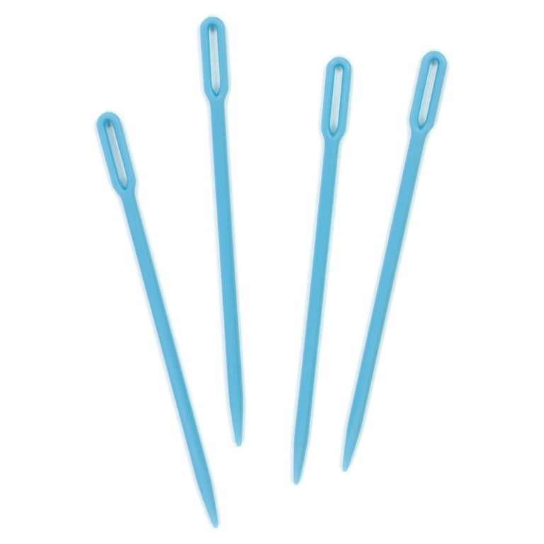 Boye Plastic Yarn Needle, 4 Pack, Blue
