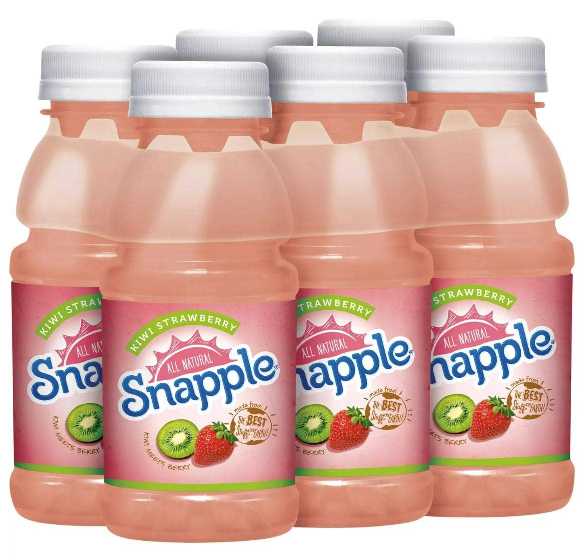 Snapple Kiwi Strawberry, 8oz Bottle (Pack of 12, Total of 96 Fl Oz), Kiwi Strawberry Juice Drink , Natural Drink