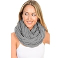 thumbnail image 2 of Basico Grey Infinity Scarf for Women I Adult Winter Scarves Gift - Moravian College, 2 of 6