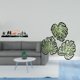 thumbnail image 2 of Escultura de pared,Escultura decorativa de pared con flores de metal estilo bohemio,Placa de pared con hojas de palma,Decoración de pared de madera con hojas de palma,Adorno de madera con, 2 of 8
