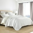 PERHOM 100 Cotton King Quilt Set, King Size Quilt Bedding Set