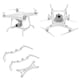 thumbnail image 3 of Landing Gear Stabilizer and Gimbal Protector for Phantom 4 Pro Drone, 3 of 5