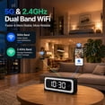 thumbnail image 4 of 2K Alarm Clock Camera, 5G&2.4G WiFi Baby Camera, Wireless Indoor Camera for Home Security, Color Night Vision, Two-Way Talk, AI Motion Detection, 4 of 10