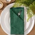 thumbnail image 2 of Juego de 10 servilletas de lino verde esmeralda MLMW, 42 x 42 cm, 2 of 6