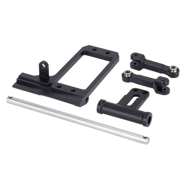 QualitChoice RCGOFOLLOW Steering Servo Support RC Car Part Increased Strength Servo Mount Bracket For 1/10 Axial VS4-10 Crawler Black
