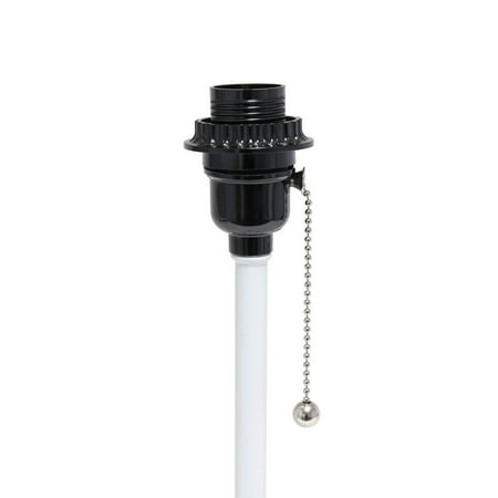 Limelights - Stick Lamp with USB charging port and Fabric Shade 2 Pack Set - White