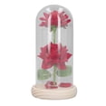 thumbnail image 3 of Decoración de cristal de rosa iluminada, flores artificiales para el día de San Valentín, cristal de rosa artificial, artesanía excepcional, 3 of 12
