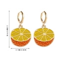 thumbnail image 3 of QIQUWOHUL Fruit Earrings Lemon Strawberry Cute Fruit Wind Alloy Oil Dropping Earrings Jewelry, 3 of 4