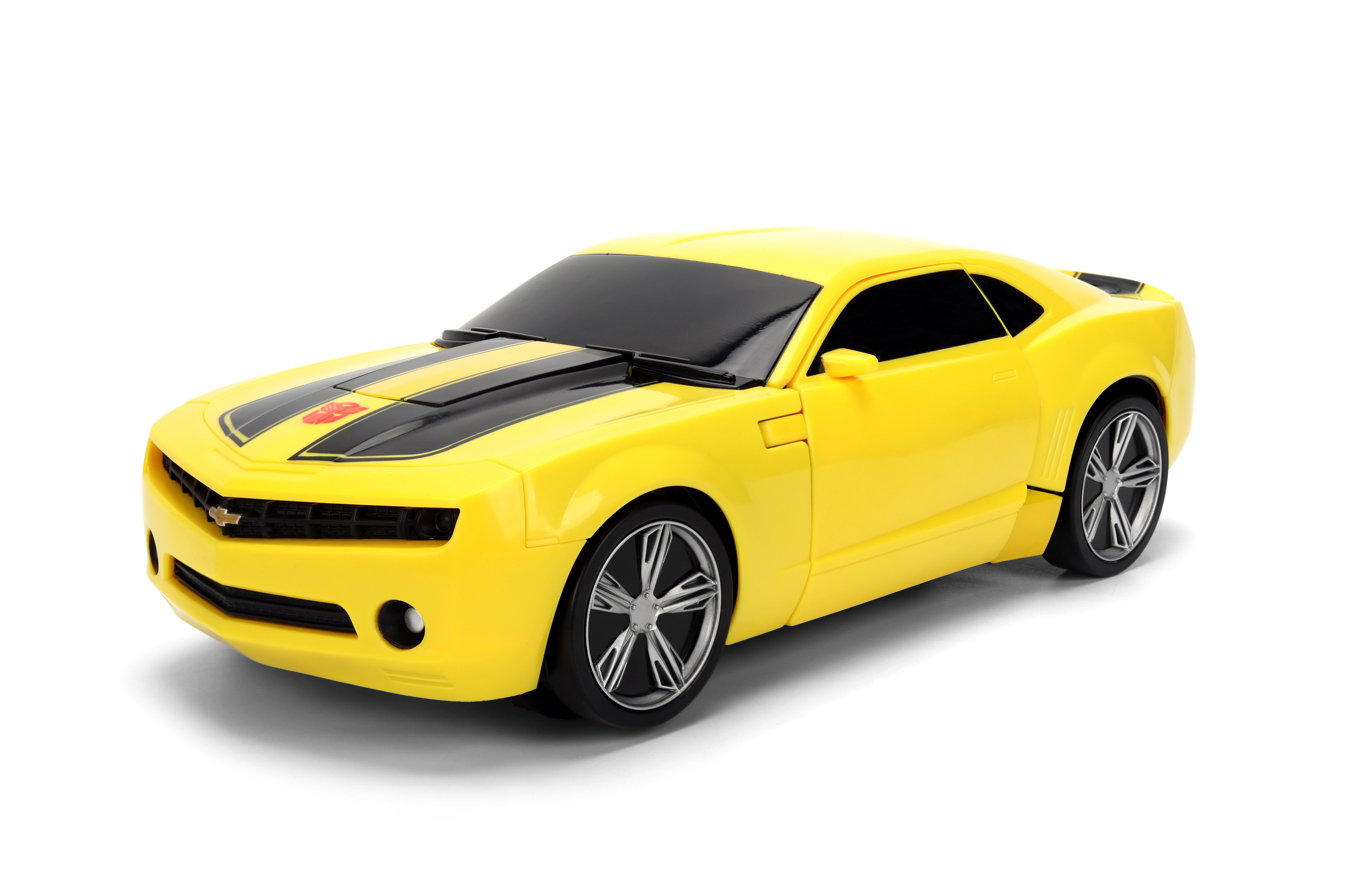 Transformers Bumblebee Converting RC by Jada Toys – Auto Transformation Robot with Electronic Sounds, 11", Radio Control Cars