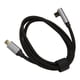 thumbnail image 1 of Cable USB C a USB C de 90 Grados de 100 W Cable de Datos Tipo C a Tipo C en ángulo Recto para Steam Deck 10 Gbps 4K 60 Hz Cable VR Link Carga Rápida PD100W Pantalla HD, 1 of 8