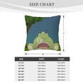 thumbnail image 4 of ZICANCN Decorative Throw Pillow Covers , Calm Cute Dinosaur Couch Sofa Decorative Knit Pillow Covers for Living Room Farmhouse 22"x22", 4 of 8
