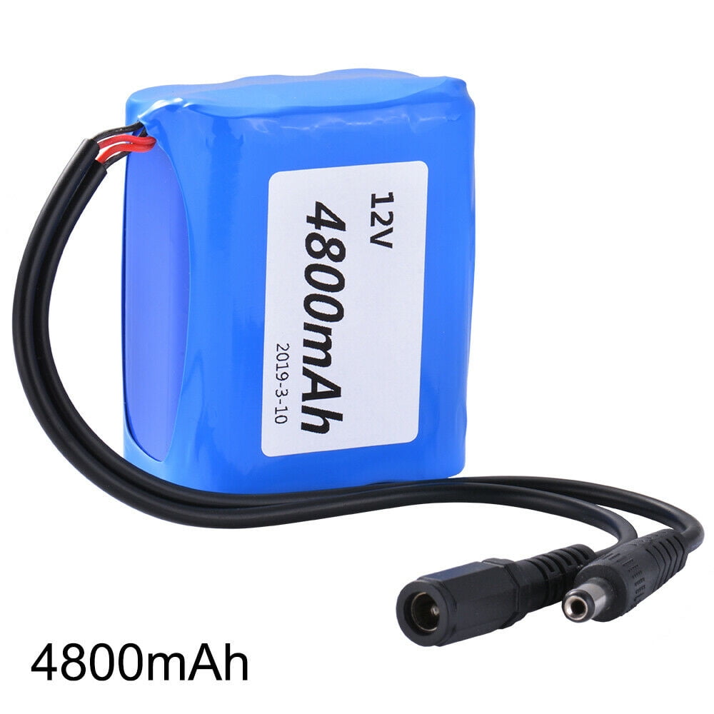 DC 12V 4800mAh Backup Power Portable Rechargeable Li-ion Battery Pack