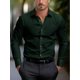 thumbnail image 1 of Camisas para hombre , 10 colores, manga larga, solapa a rayas, hawaiana, botones Vaion, ropa de moda, informal, cómoda, XS-6XL, 1 of 6