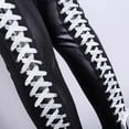 thumbnail image 3 of YOTMKGDO Leggings for Women, Jeggings for Women, Women Ladies High Waist Black Ladies Lace Up Leather Leggings Pants Black Leggings Faux Leather Leggings, White M, 3 of 4