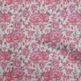 thumbnail image 1 of oneOone Viscose Chiffon Pink Fabric Florals Sewing Craft Projects Fabric Prints By Yard 42 Inch Wide, 1 of 5