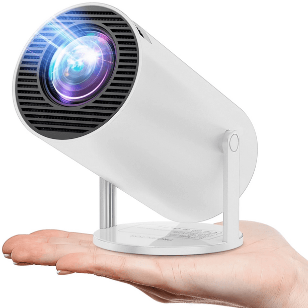 Salange HY300 Mini Proyector de Bolsillo LCD Enfoque Automático Soporte HD 1080P4K con WiFi y Bluetooth
