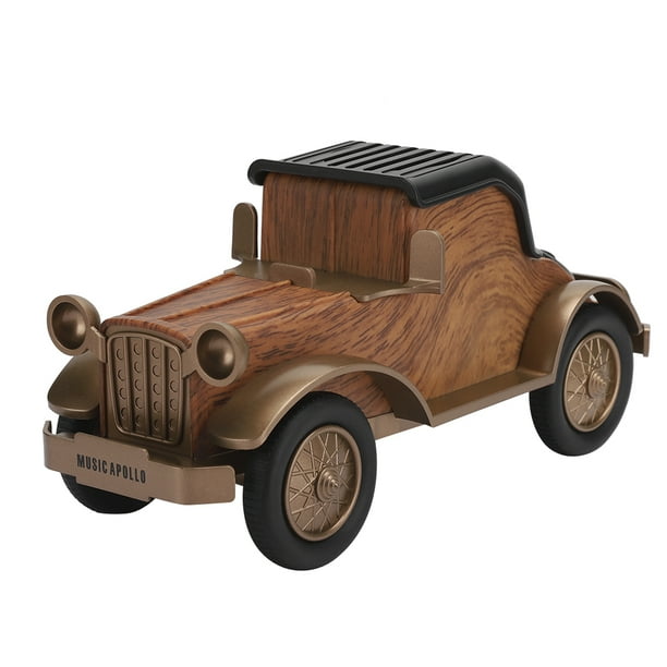 Altavoz Bluetooth inalámbrico, altavoz Bluetooth con forma de coche vintage WISENOVO diseñado con precisión