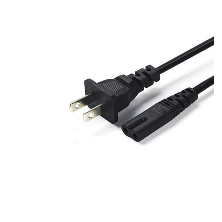 2Pcs AC Power Cord for Sony PlayStation 4 (PS4) 5.8' Long Adapter Cable(2PCS)