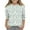Z1-Green-kids birthday gifts, variant on MKOSPLRT Girls Floral Shirts 3-12Y Crew Neck Boho Tops 3/4 Sleeve Lounge T Shirts Loose Fit Blouses Funny Going Out Tees