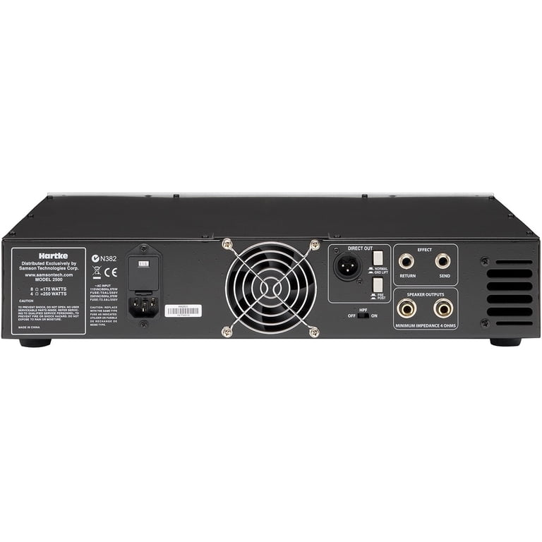 Hartke HA Series HA2500 250 Watt Bass Amp Head Black - Walmart.com