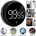 thumbnail image 1 of PENGXIANG Digital Kitchen Timer Magnetic Rotary Digital Timer with Large LED Display   3 Volume Adjustment Portable Display for Gym  Reading  Exercise  Training  Game  Baking  Desk  Senio, 1 of 10