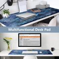 thumbnail image 6 of Leather Keyboard and Mouse Desk Mat Office Desk Accessories Protective Office Desk Decor Desk Pad Mat for Gaming, Work from Home, Office Butterflies Books and Flowers 16.5" x 35.4", 6 of 9