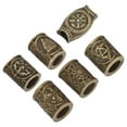 thumbnail image 4 of Perles de Barbe à Cheveux, Dreadlocks Cheveux Anneaux Alliage Rétro pour Collier DIY, 4 of 8