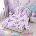 thumbnail image 2 of Manfei Cute Axolotl Print Bed Sheets,Ocean Themed Amphibian Full Size Sheets,4 Pieces,1 Flat Sheet,1 Fitted Sheet and 2 Pillowcases, 2 of 6